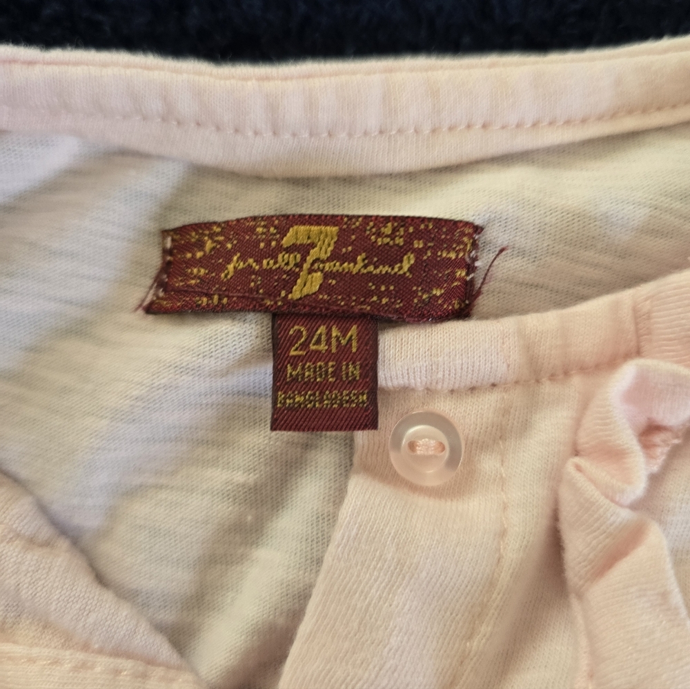 Peach Ruffle Kids Top - Picture 2 of 3